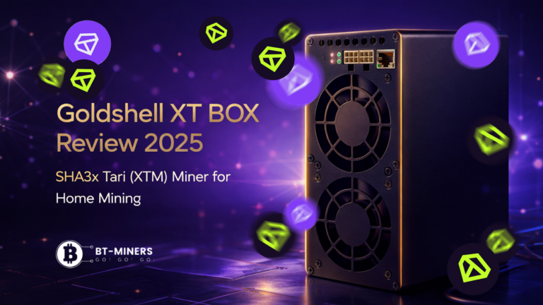 Goldshell XT BOX Review 2025 – SHA3x Tari (XTM) Miner for Home Mining