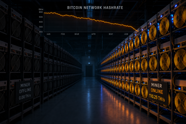 Bitcoin Hashrate Falls to 918 EH/s: How the June 2026 Difficulty Drop Reshapes ASIC Mining Margins