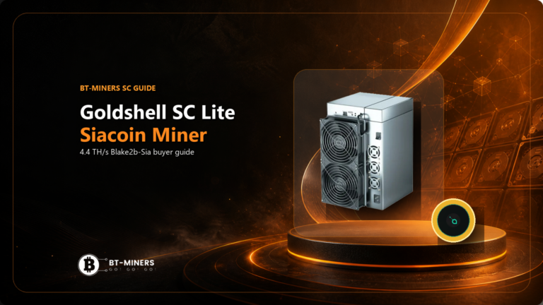 Goldshell SC Lite Siacoin Miner Guide: 4.4 TH/s Review
